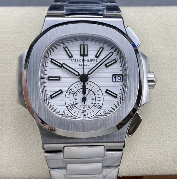 Patek Philippe 5980/1A-019 White Dial | US Replica - 1:1 Top quality replica watches factory, super clone Swiss watches.