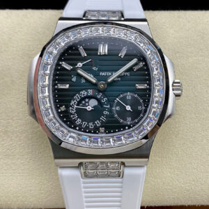 Patek Philippe 5712GR White Strap | US Replica - 1:1 Top quality replica watches factory, super clone Swiss watches.