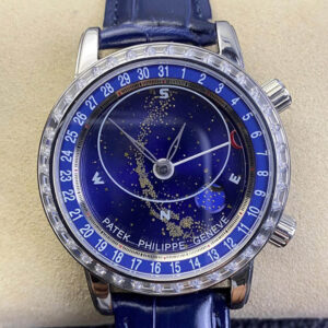 Patek Philippe Grand Complications 6104G-001 AI Factory Blue Strap Replica Watches - Luxury Replica