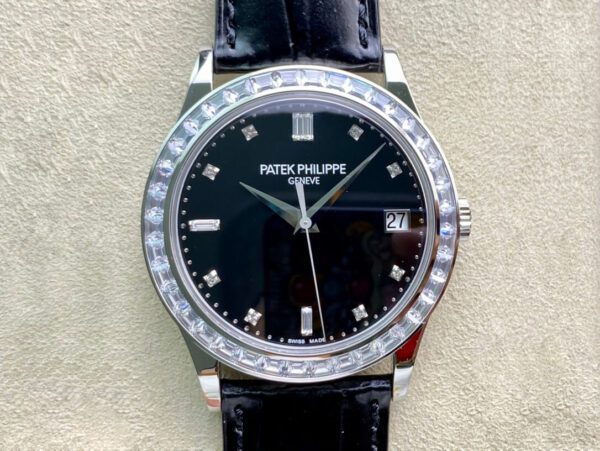 Patek Philippe Calatrava 5298P-012 ZF Factory Black Strap Replica Watches - Luxury Replica