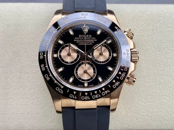 Rolex Cosmograph Daytona M116515LN-0017 Clean Factory Black Bezel Replica Watches - Luxury Replica