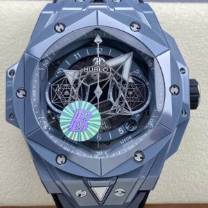 Hublot Big Bang Sang Bleu II 418.FX.8007.RX.MXM21 BB Factory Gray Strap Replica Watches - Luxury Replica