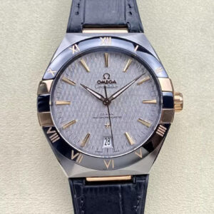 SBF Omega Constellation 131.23.41.21.06.001 VS Factory Black leather strap Replica Watches - Luxury Replica
