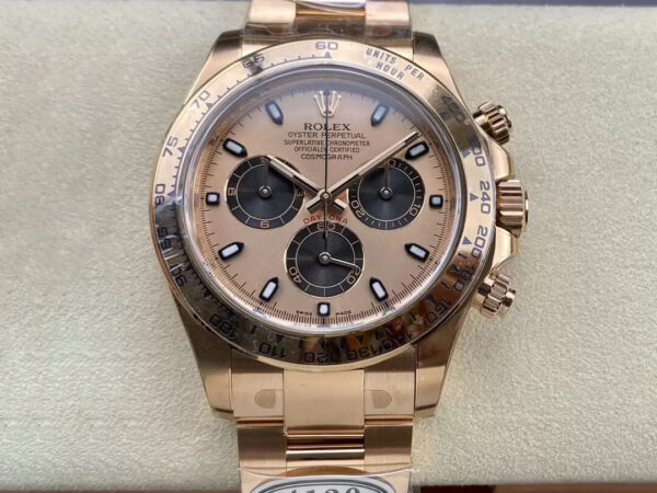 Rolex Cosmograph Daytona M116505-0009 Clean Factory Gold Strap Replica Watches - Luxury Replica