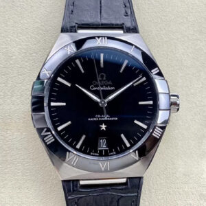 SBF Omega Constellation 131.33.41.21.01.001 VS Factory Black Strap Replica Watches - Luxury Replica