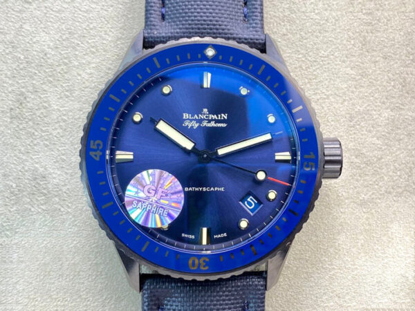 Blancpain Fifty Fathoms 5000-0240-O52A GF Factory Blue Bezel Replica Watches - Luxury Replica