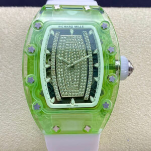 Richard Mille RM07-02 Pink Lady Sapphire RM Factory Green Transparent Bezel Replica Watches - Luxury Replica