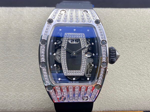 Richard Mille RM07-01 RM Factory Black Rubber Strap Replica Watches - Luxury Replica