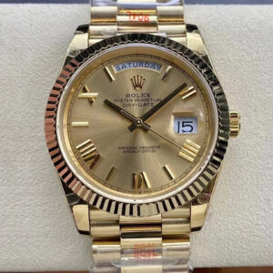 Rolex Day Date M228238-0006 GM Factory Gold Strap Replica Watches - Luxury Replica