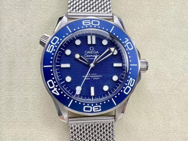 Omega Seamaster Diver 300M 210.30.42.20.03.002 VS Factory Silver Steel Strap Replica Watches - Luxury Replica