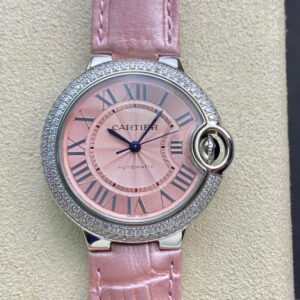 Ballon Bleu De Cartier 33MM V6 Factory Pink Dial Replica Watches - Luxury Replica