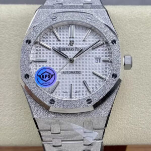 Audemars Piguet Royal Oak 15410 APS Factory White Dial Titanium Case Replica Watches - Luxury Replica