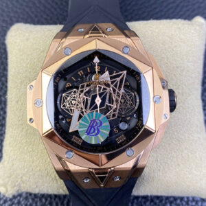 Hublot Big Bang Sang Bleu II 418.OX.1108.RX.MXM19 BB Factory Black Strap Replica Watches - Luxury Replica