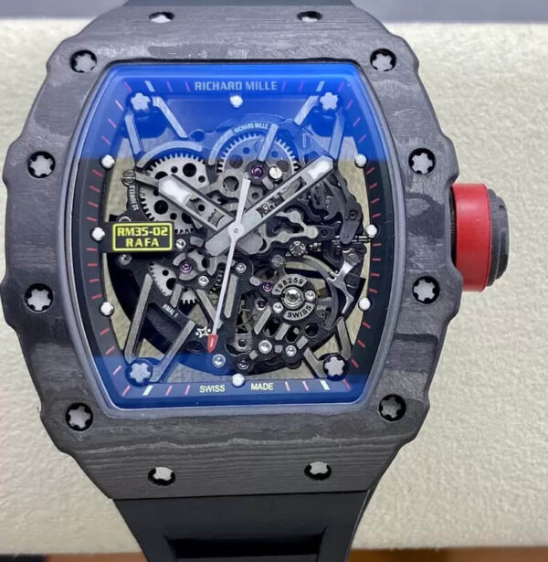 Richard Mille RM35-02 T+ Factory NTPT Black Strap Replica Watches - Luxury Replica