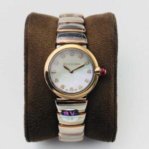 Bvlgari LVCEA 102194 BV Factory Rose Gold Bezel Replica Watches - Luxury Replica