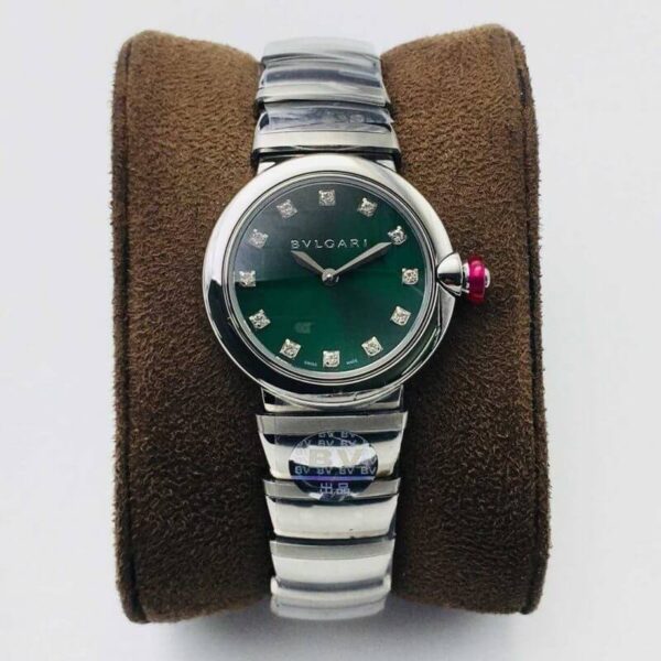 Bvlgari LVCEA BV Factory Green Diamond Dial Replica Watches - Luxury Replica