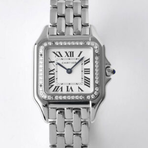 Panthere De Cartier W4PN0008 27MM BV Factory Stainless Steel White Dial Replica Watches - Luxury Replica