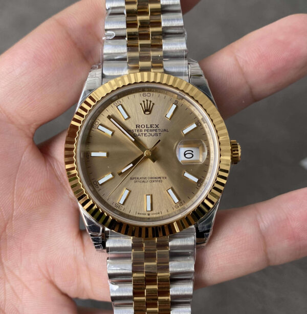 Rolex Datejust M126333-0010 41MM VS Factory Gold Dial Replica Watches - Luxury Replica