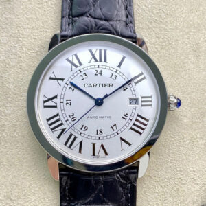 RONDE DE CARTIER W6701010 AF Factory Leather Strap Replica Watches - Luxury Replica