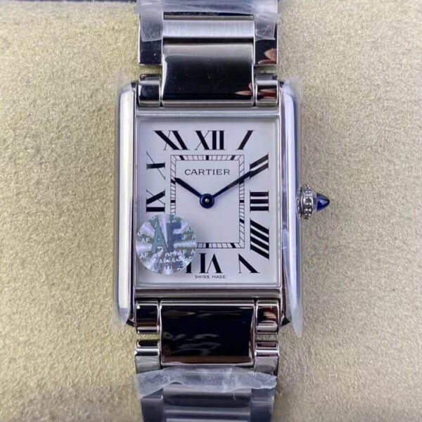 Cartier Tank WSTA0052 AF Factory White Dial Replica Watches - Luxury Replica