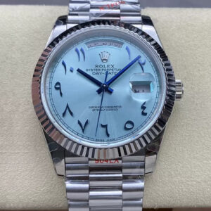 Rolex Day Date M228236 GM Factory V2 Middle Eastern Blue Dial Replica Watches - Luxury Replica