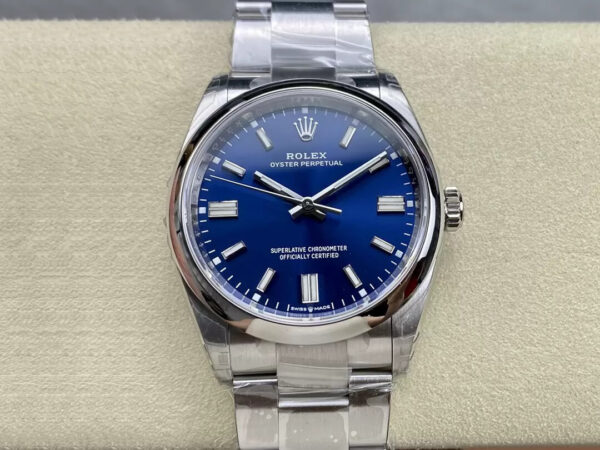 Rolex Oyster Perpetual M126000-0003 36MM VS Factory Blue Dial Replica Watches - Luxury Replica