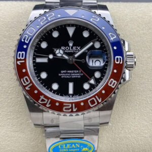 Rolex GMT Master II M126710BLRO-0002 Clean Factory V3 Silver Stainless Steel Strap Replica Watches - Luxury Replica